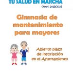 PROGRAMA PARA MAYORES, TU SALUD EN MARCHA.