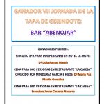 GANADORES VII JORNADA DE LA TAPA GERINDOTE 2019