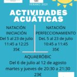 ACTIVIDADES ACUÁTICAS VERANO 2021